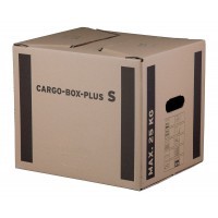 Lot de 10 : smartboxpro Carton de déménagement 'CARGO-BOX-PLUS S',marron