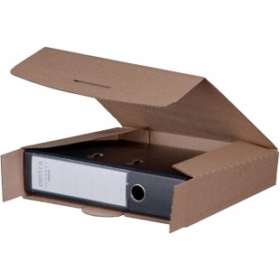 Lot de 20 : smartboxpro Carton d'expédition pour classeur,marron,(L)80mm