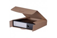 Lot de 20 : smartboxpro Carton d'expédition pour classeur,marron,(L)80mm