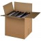 Lot de 10 : smartboxpro Carton d'expédition de classeur, marron, pour 4-