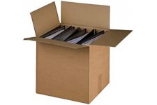 Lot de 10 : smartboxpro Carton d'expédition de classeur, marron, pour 4-