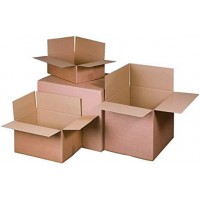Lot de 25 : smartboxpro Carton ondulé à plier, (L)395 x (l)295 x (H)90mm