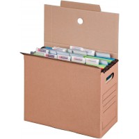 Lot de 10 : smartboxpro Collecteur de dossier suspendu, marron, (l)160mm