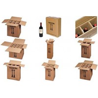 Lot de 10 : smartboxpro Cartons d'expédition pour 2 bouteilles