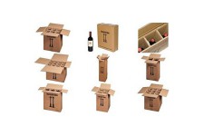 Lot de 10 : smartboxpro Cartons d'expédition pour 2 bouteilles