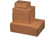 Lot de 20 : smartboxpro Carton d'expédition MODULBOX 3, pour A5, marron