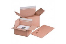 Lot de 10 : smartboxpro Carton à fond automatique, A3+, SK, marron