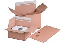 Lot de 10 : smartboxpro Carton à fond automatique, (l)160 x (P)130 mm