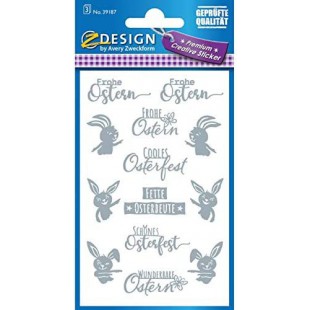 AVERY Zweckform ZDesign Oster-Sticker 'Frohe Ostern'