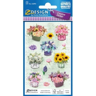 Avery Zweckform Zdesign Creative 'Bouquets' Sticker