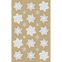 Avery Zweckform Art. 52290 Lot De 2 Feuilles De 15 Autocollants De Noël En Papier Recyclé Blanc