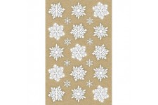 Avery Zweckform Art. 52290 Lot De 2 Feuilles De 15 Autocollants De Noël En Papier Recyclé Blanc
