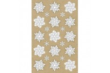 Avery Zweckform Art. 52290 Lot De 2 Feuilles De 15 Autocollants De Noël En Papier Recyclé Blanc