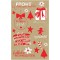 Avery Zweckform Art. 52292 Lot De 22 Planches De 11 Autocollants De Noël En Papier Recyclé Rouge/Blanc
