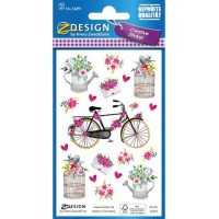 Avery Zweckform 56891 Zdesign Créatif Bouquets Autocollant Avec Décor, 2 Planches De 19 Étiquettes, Blanc/Multicolor