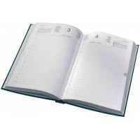 Lot de 12 : LECAS Agenda Carré 1 jour Travers 140 x 220 mm, 2023,assorti