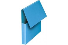 Lot de 10 : ELBA Pochette document à soufflet, A4, carton, bleu vif