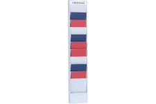 PAPERFLOW Planificateur de bureau mural, 10 casiers, gris