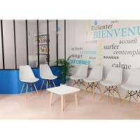 PAPERFLOW Table d'appoint WOODY, en bois massif, blanc