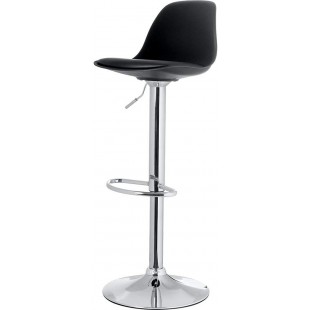 PAPERFLOW Chaise de bar 'BOBBA', ensemble de 2, noir