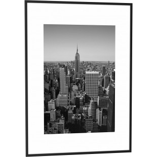 PAPERFLOW Cadre photo en aluminium, (L)600x(H)800 mm, noir