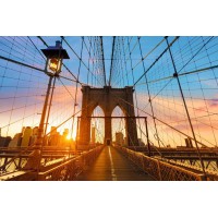 PAPERFLOW Poster mural 'Brooklyn Bridge', en plexiglas