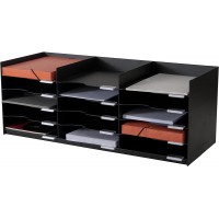 PAPERFLOW Station de tri Formularbox, 15 compartiments, noir
