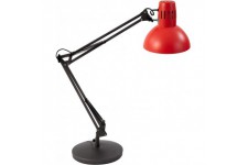 ALBA Lampe de bureau à LED 'ARCHICOLOR', culot, rouge / gris