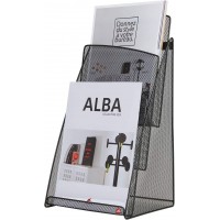 ALBA Porte-brochures de table 'MESHPREZA4', A4, fil métal