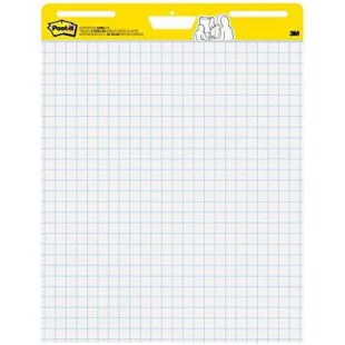 Lot de 2 : 3M Post-it Bloc pour chevalet, 635 x 762 mm, blanc