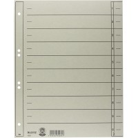 LEITZ Intercalaires, format A4 extra large,en carton manille
