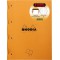 RHODIA Bloc de cours, format A4, quadrillé, orange, lot de 3