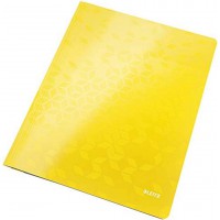 LEITZ Chemise à lamelle WOW, A4, en carton, jaune