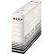 Lot de 10 : LEITZ Boîte à archives Solid, blanc/noir, (L)80 mm