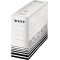Lot de 10 : LEITZ Boîte à archives Solid, (L)100 mm, blanc/noir