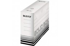 Lot de 10 : LEITZ Boîte à archives Solid, (L)100 mm, blanc/noir