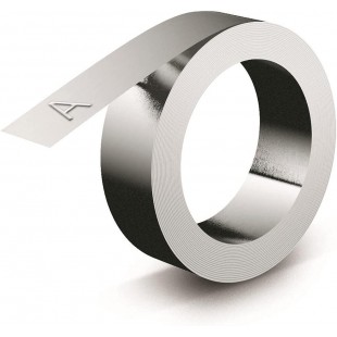 DYMO Ruban de métal, 12 mm x 3,65 m, en aluminium
