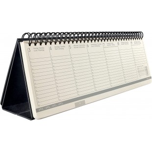 Sigel C2380 Calendrier De Bureau Conceptum 2023, Large, Noir, Hardcover, 2 Pages La Semaine En Bas / Espace De Notes En Haut, 1