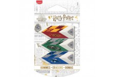 Maped Gomme en plastique Pyramide HARRY POTTER, blister de 3