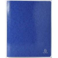 EXACOMPTA Chemise à lamelle Iderama, A4, carton, bleu foncé