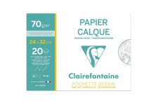 Clairefontaine Papier calque, 240 x 320 mm, 70 g/m2