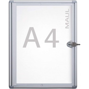 MAUL Vitrine d'affichage MAULextraslim, 1 x A4, aluminium