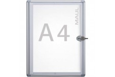 MAUL Vitrine d'affichage MAULextraslim, 1 x A4, aluminium