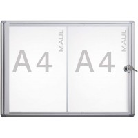 MAUL Vitrine d'affichage MAULextraslim, 2 x A4, aluminium