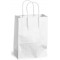 MAILmedia Sac en papier avec cordelette, 3,5 litres, blanc