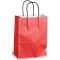 MAILmedia Sac en papier avec cordelette, 3,5 litres, rouge