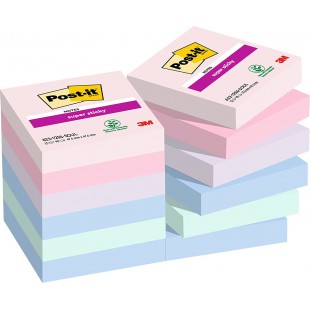 Post-it Bloc-note adhésif Super Sticky Notes, 47,6 x 47,6 mm