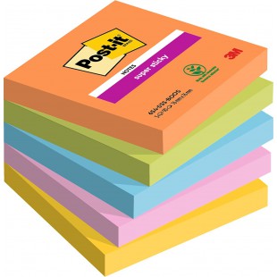 Post-it Bloc-note adhésif Super Sticky Notes, 76 x 76 mm