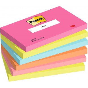 Post-it Bloc-note adhésif Notes, 127 x 76 mm, Poptimistic