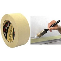 3M Ruban adhésif crêpé 201E, 36 mm x 50 m, Papier, beige